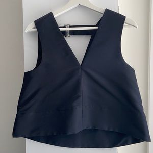 NWT dark navy crop top